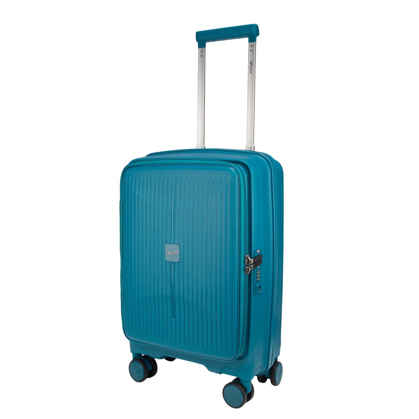 Myton Small Front Opening Cyan Blue Cabin Strolley