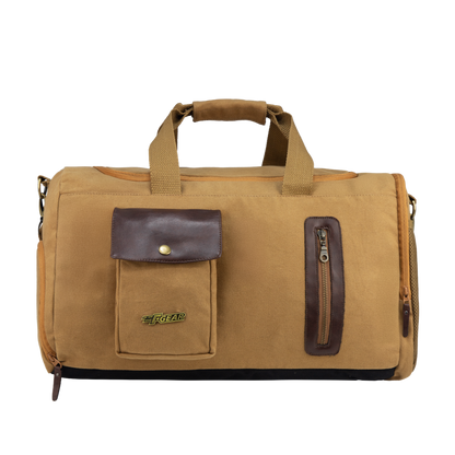 Cairo 38L Canvas Khaki Duffle Bag