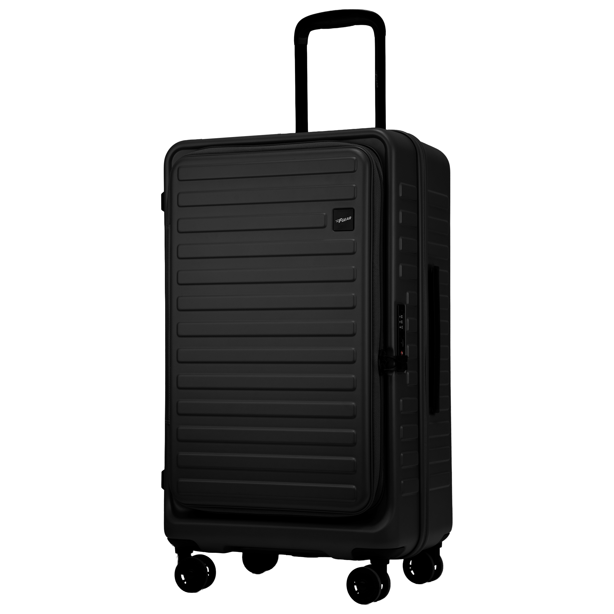 Windsor Black 68 cms Medium Front Opening Trunk-Style Check-in Strolley with Expander