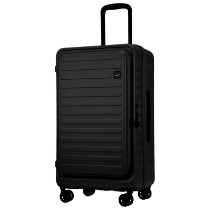 Windsor Black 68 cms Medium Front Opening Trunk-Style Check-in Strolley with Expander