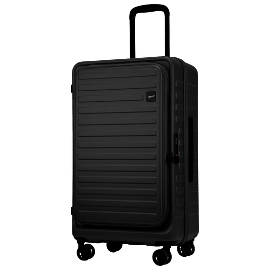 Windsor Black 68 cms Medium Front Opening Trunk-Style Check-in Strolley with Expander