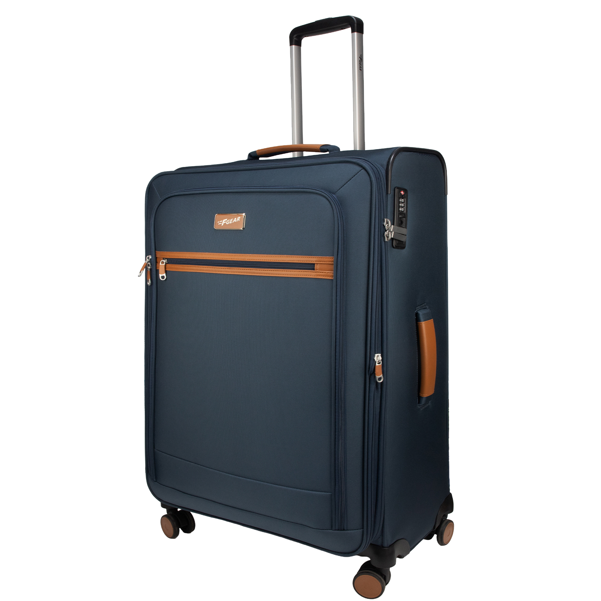 F Gear SoftAir Medium Navy Check-in Suitcase
