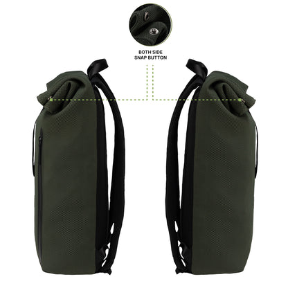 Tavero 15L Green Laptop Backpack