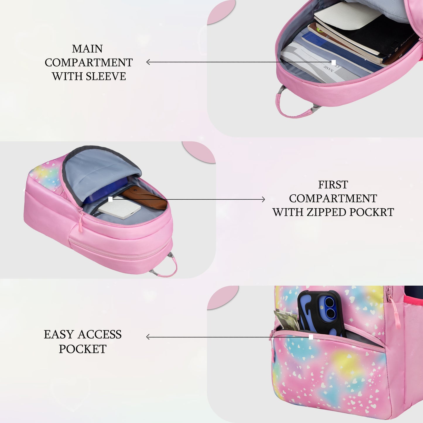 Brio L 17L Candy Sky Pink Backpack