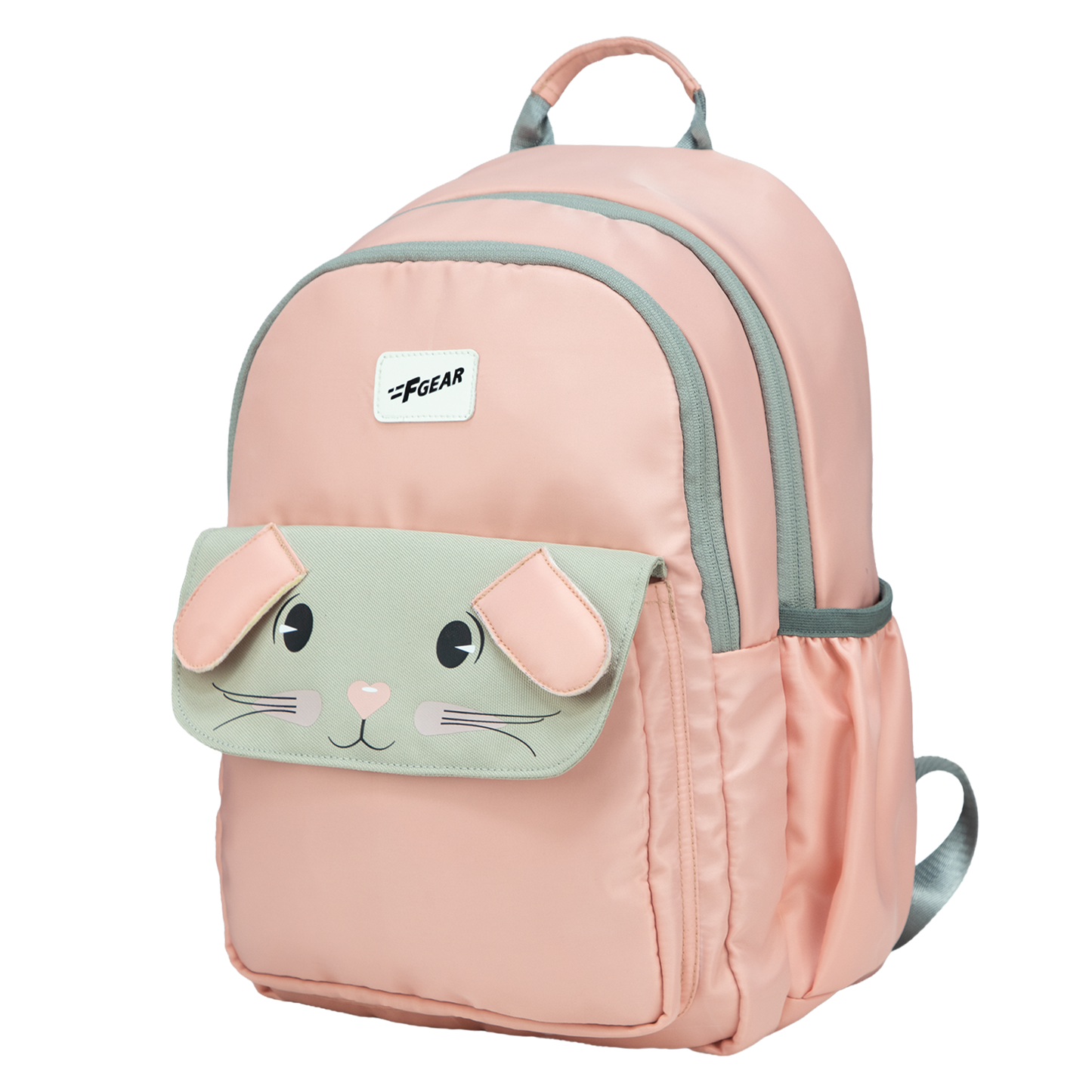 Bunny Blushing Peach 22L School Backpack|Premium & Soft Touch|Unisex Kids School Bag