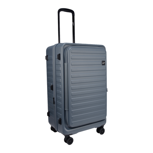 Windsor Stone Blue 68 cms Medium Front Opening Trunk-Style Check-in Strolley with Expander