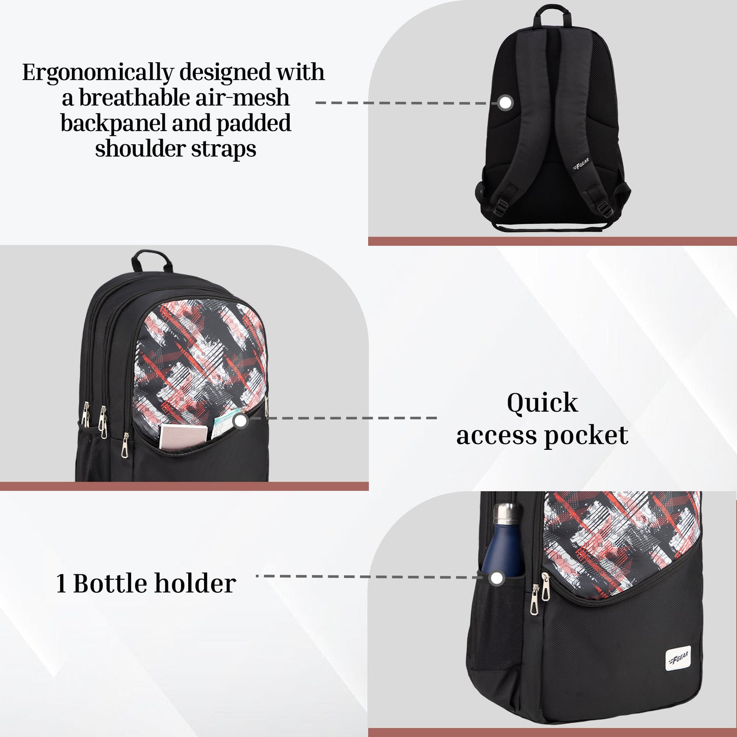 Polaris 37L Black Backpack