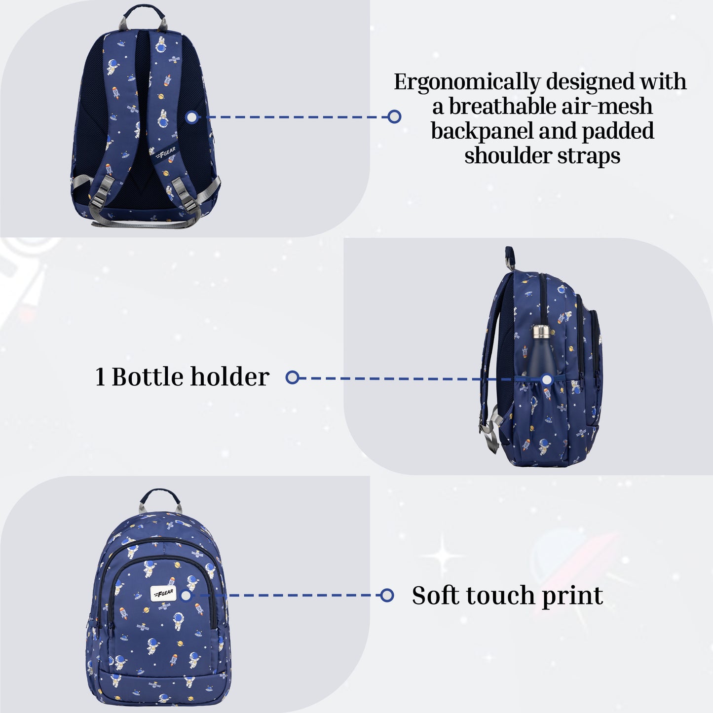 Cosmo Astronaut 23L School Backpack