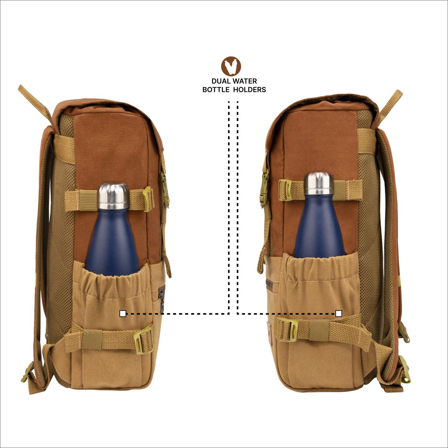 Canyon 18L Chestnut Khaki Laptop Backpack
