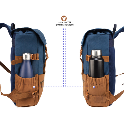 Canyon 18L Navy Chestnut Laptop Backpack