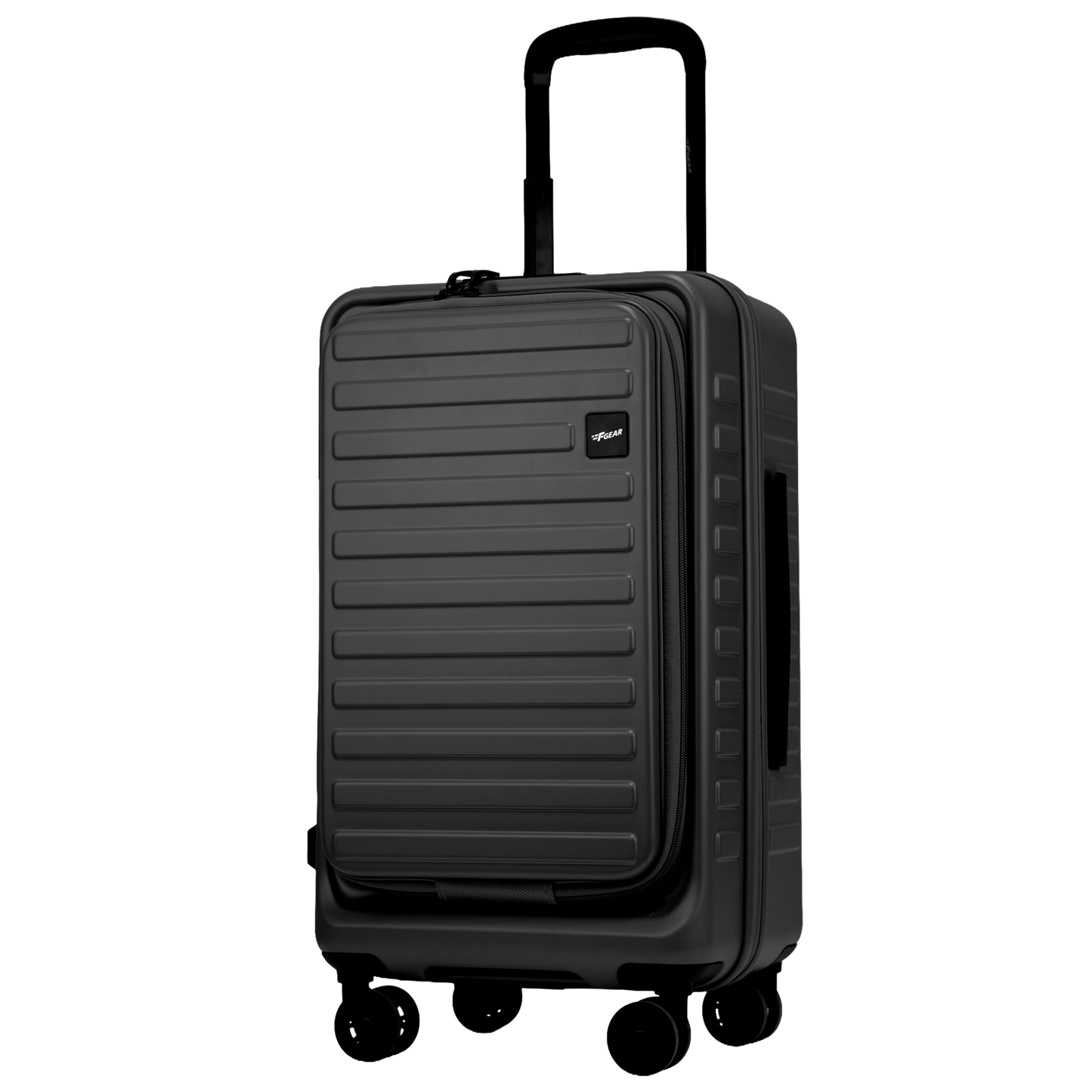 Windsor Steel Grey 56 cms Small Front Opening Trunk-Style Cabin Strolley with Laptop & Tablet Sleeves & Expander