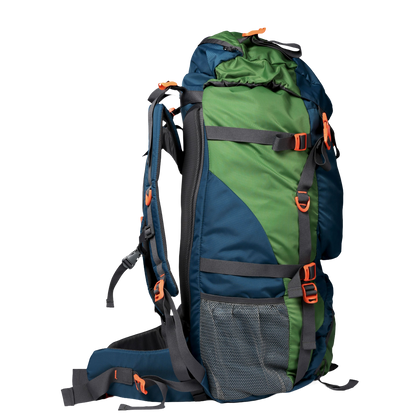 Hunter 75L Blue Green Rucksack with Raincover
