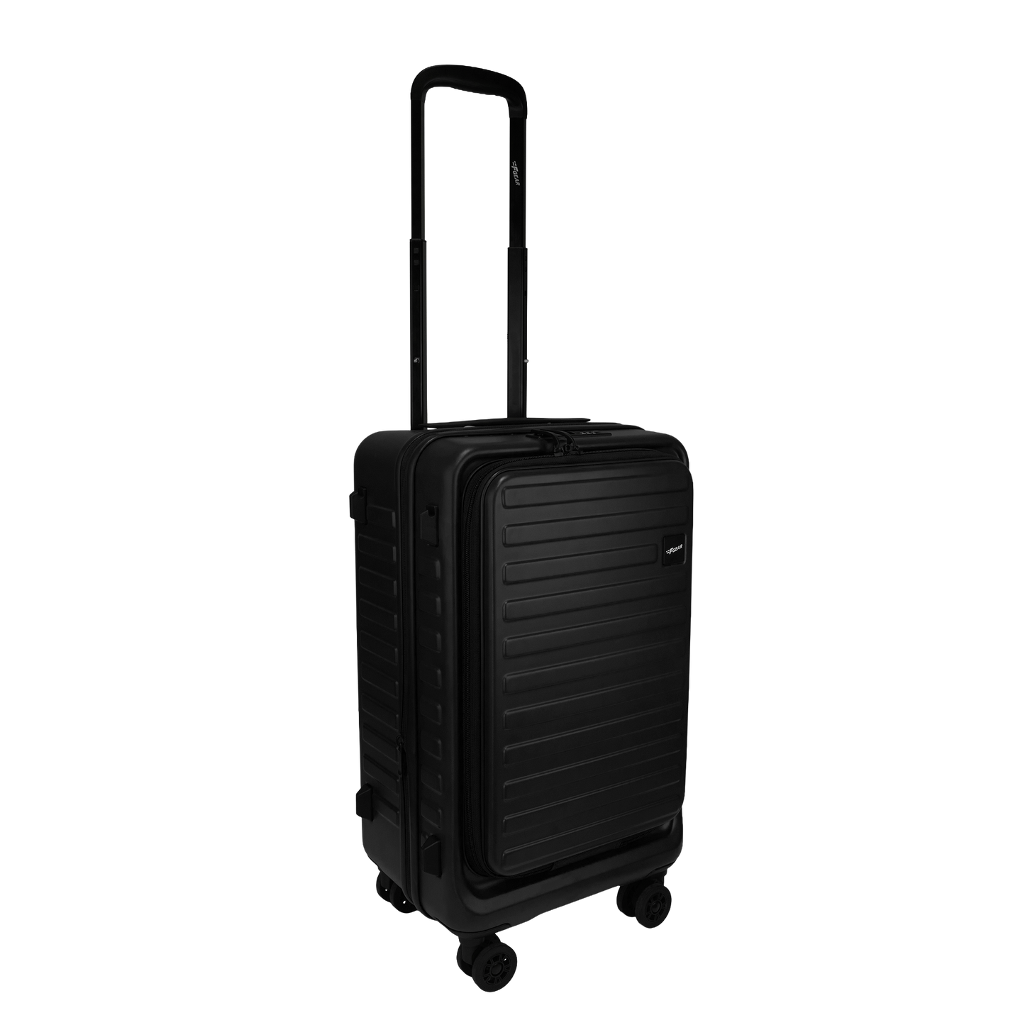 Windsor Black 56 cms Small Front Opening Trunk-Style Cabin Strolley with Laptop Sleeve & Expander