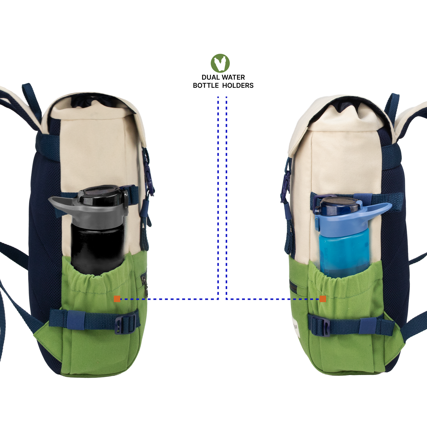 Canyon 18L Mint Green White Beige Laptop Backpack