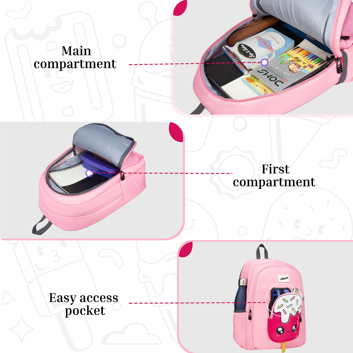 Cocoa 23L Popsicle Pink Backpack