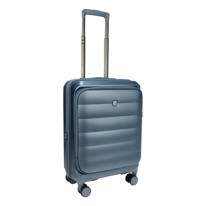 Valencia Small Pearl Blue 54 cms Front-Opening Cabin Strolley