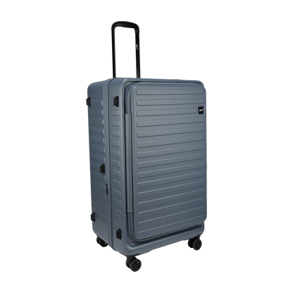 Windsor Stone Blue 76 cms Large Front Opening Trunk-Style Check-in Strolley with Expander