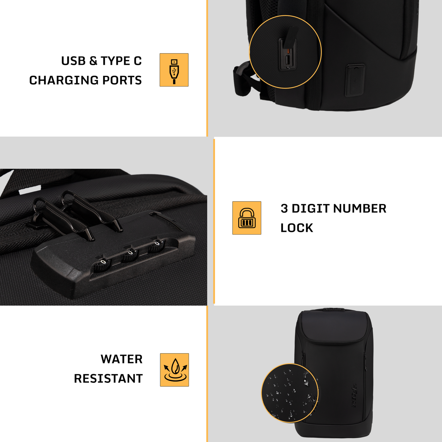 Spark 30L Black Laptop Backpack