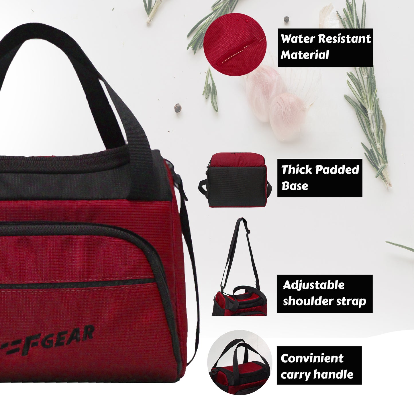 Yolo 6L Red Lunch Bag