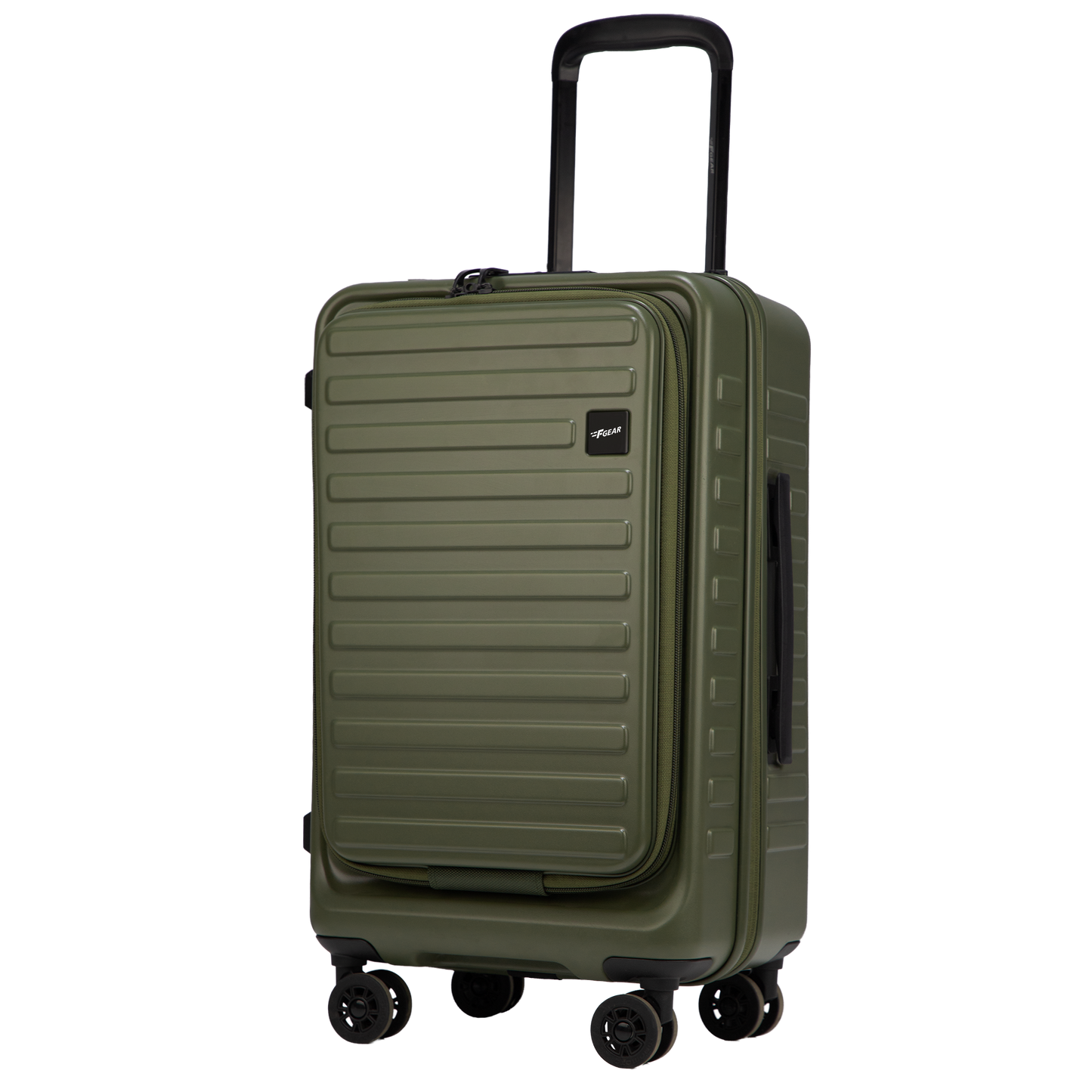 Windsor Army Green 56 cms Small Front Opening Trunk-Style Cabin Strolley with Laptop & Tablet Sleeves & Expander