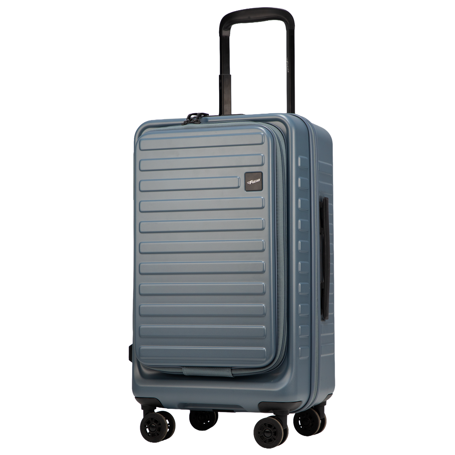 Windsor Stone Blue 56 cms Small Front Opening Trunk-Style Cabin Strolley with Laptop & Tablet Sleeves & Expander