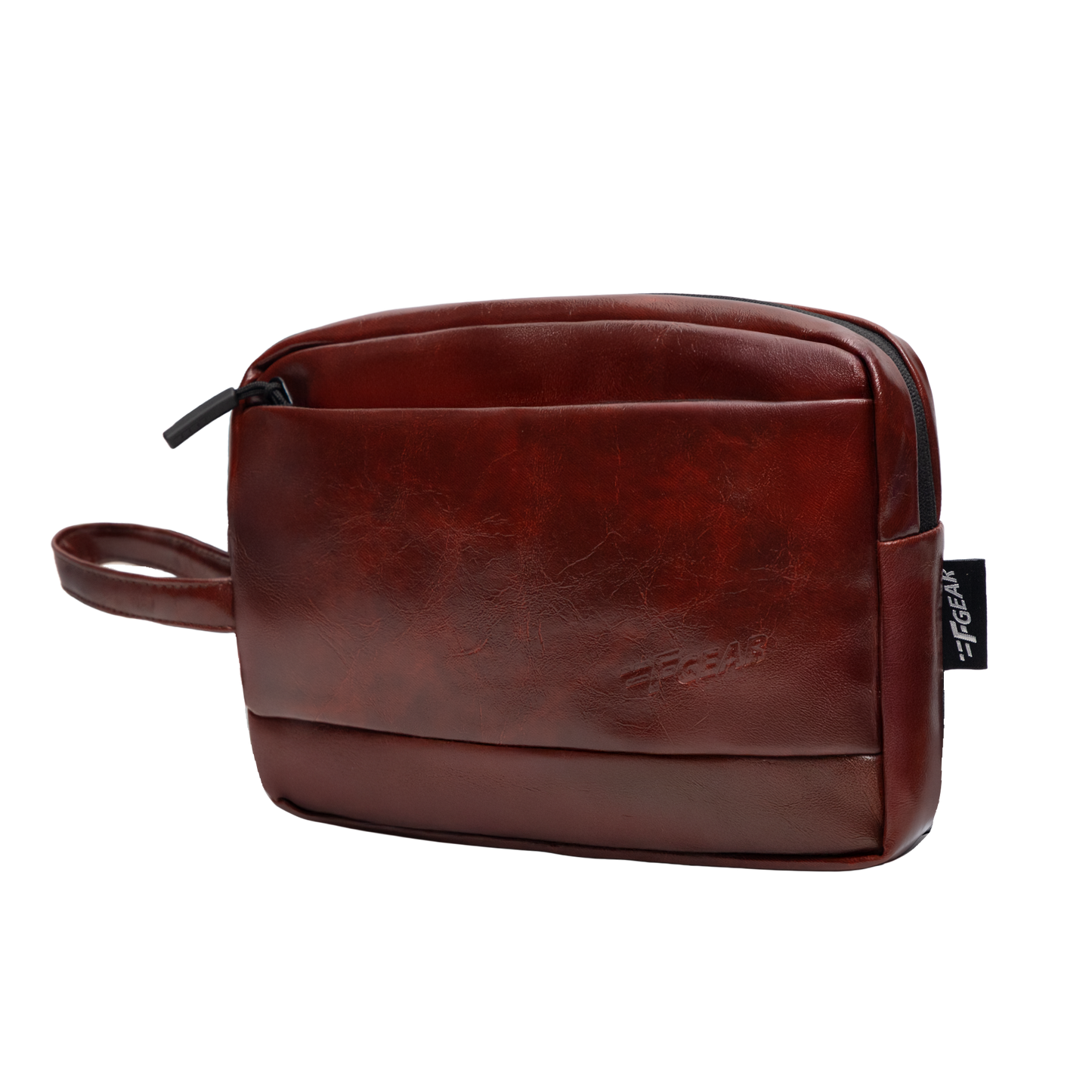 Elon Walnut Brown Travel Kit Pouch