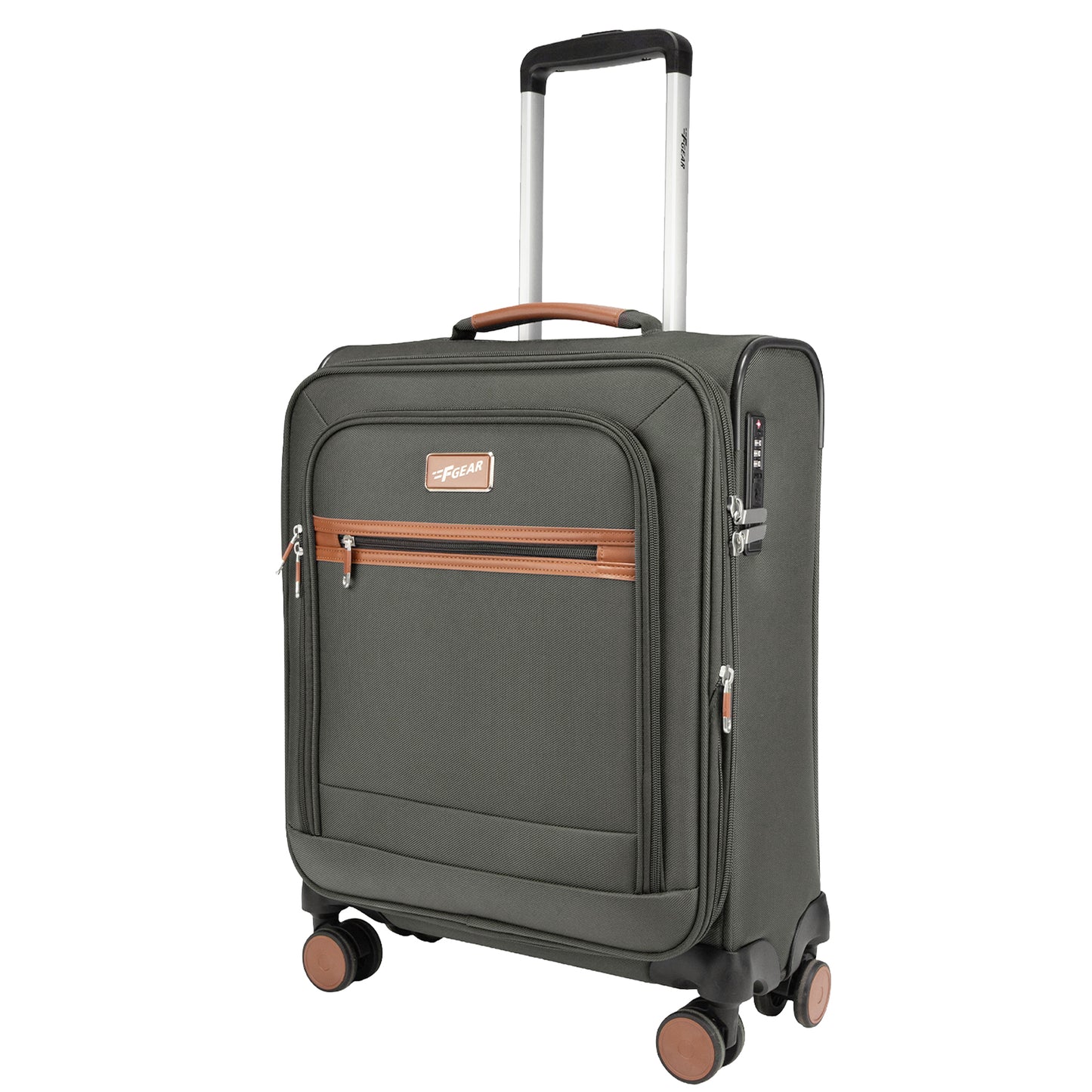 F Gear SoftAir Small Grey Cabin Suitcase