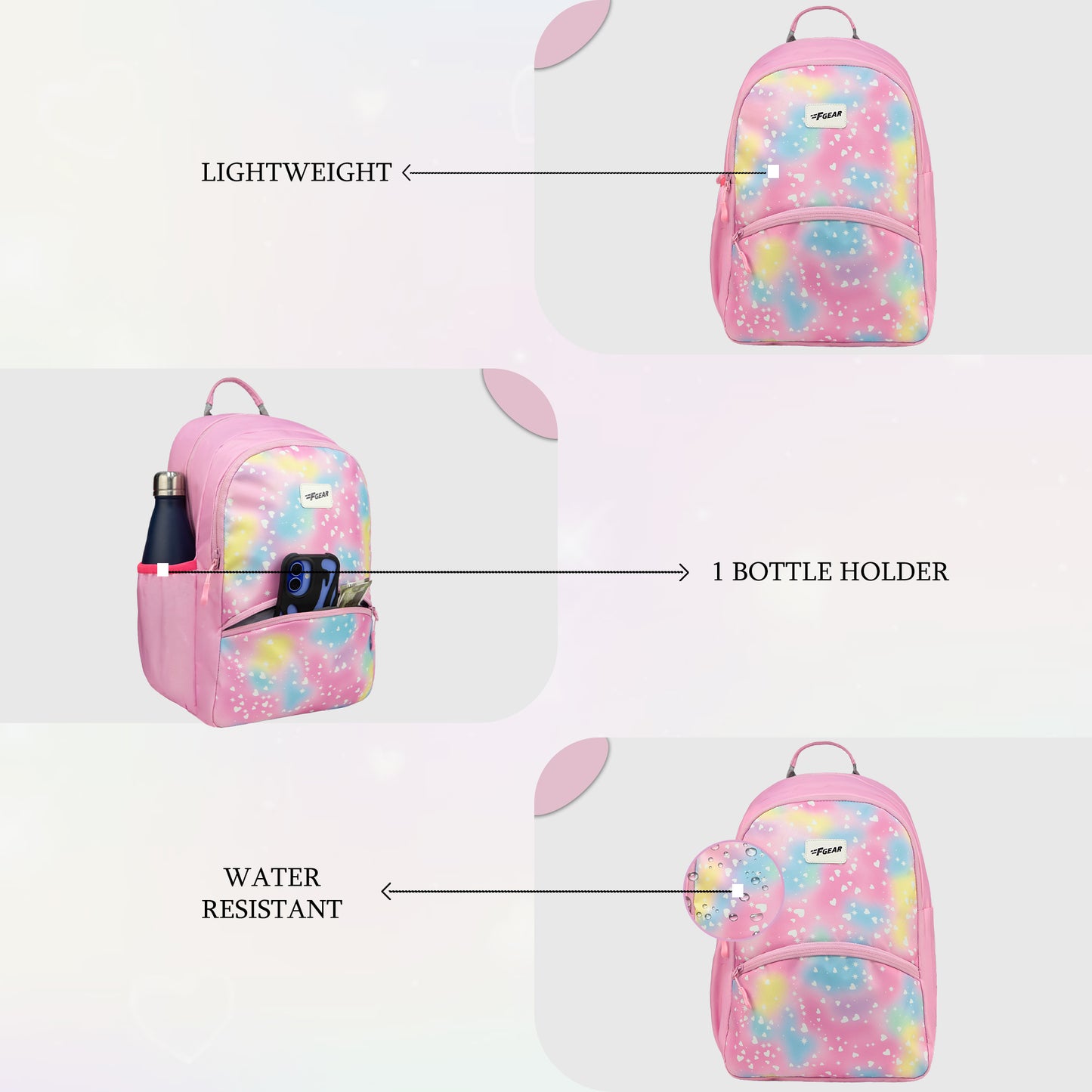 Brio L 17L Candy Sky Pink Backpack