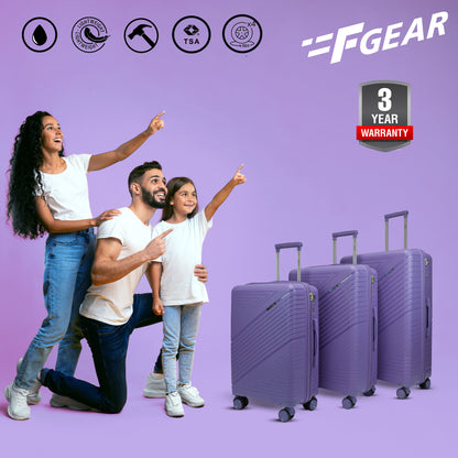 Aegis Future Dusk Set of 3 Suitcases