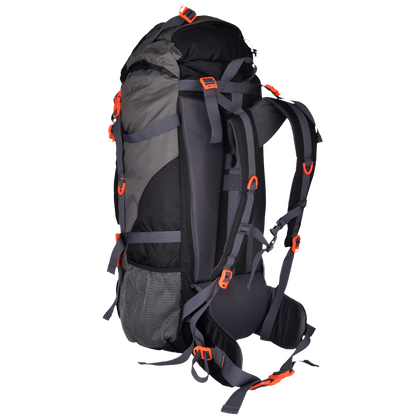 Hunter 75L Black Grey Diamond Rucksack with Raincover