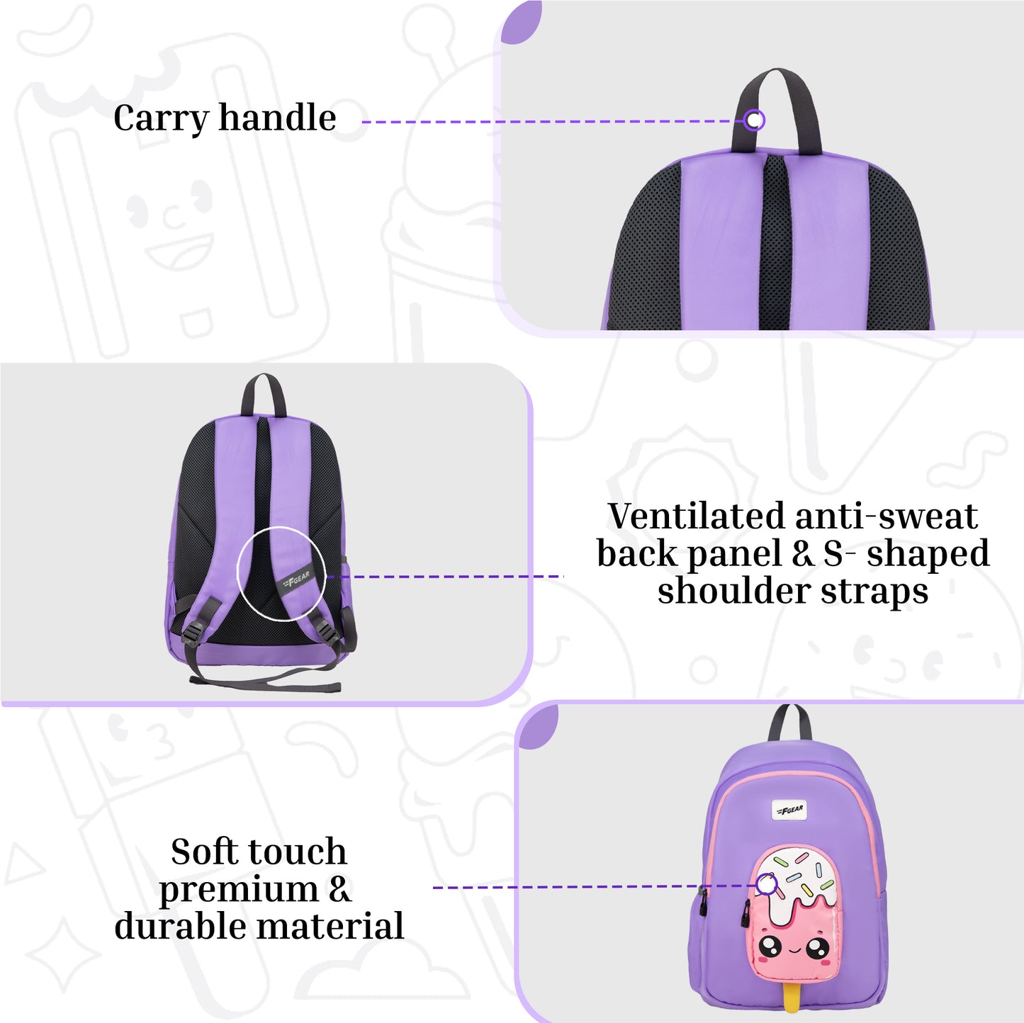 Cocoa 23L Popsicle Lavender Backpack