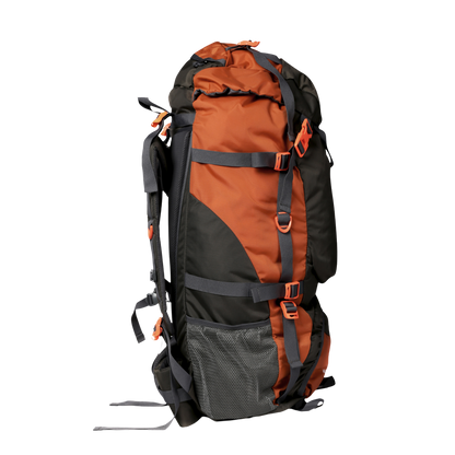 Hunter 75L Grey Orange Rucksack with Raincover