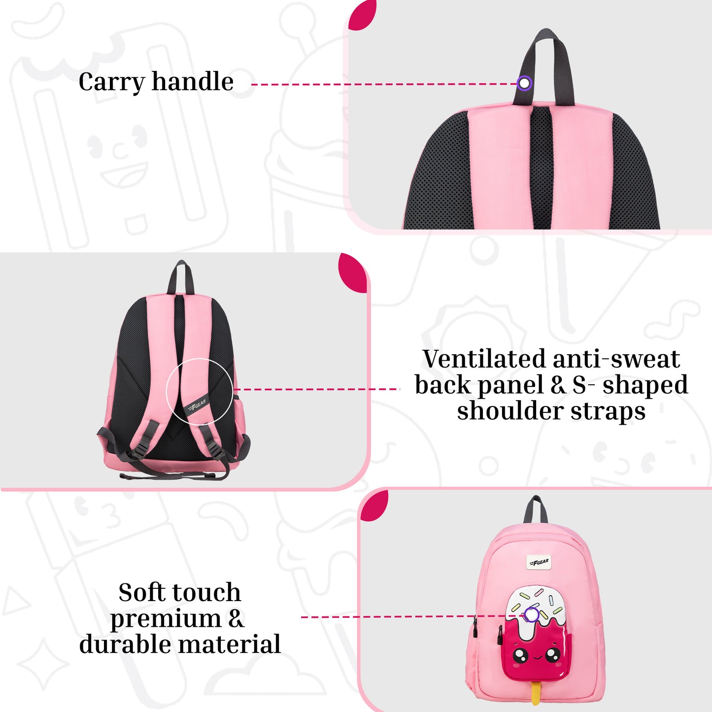 Cocoa 23L Popsicle Pink Backpack