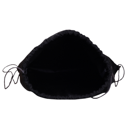 String 13L Black Drawstring Bag