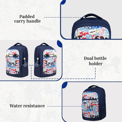 Arashi Navy 35L Backpack