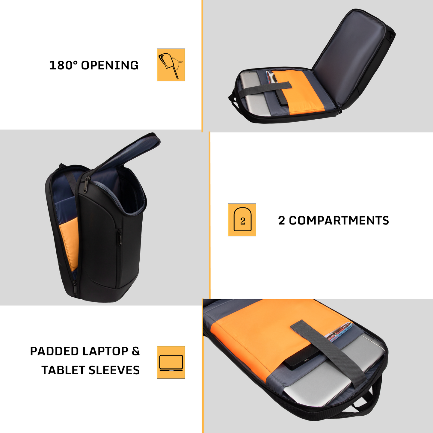 Spark 30L Black Laptop Backpack