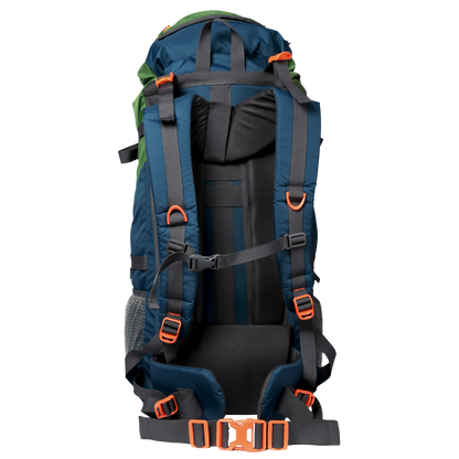 Hunter 75L Blue Green Rucksack with Raincover