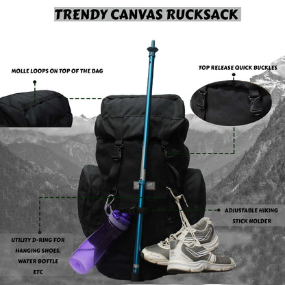 Platoon 46L Black Rucksack