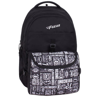 Edison 30L Backpack with Lunch Pouch Black White