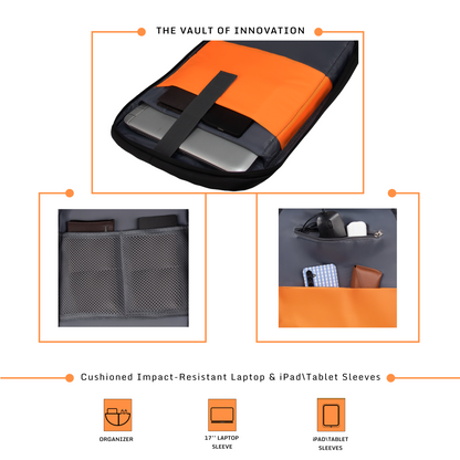 Reign 30L Black Laptop Backpack