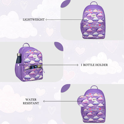 Brio L 17L Dreamy Clouds Lavender Backpack