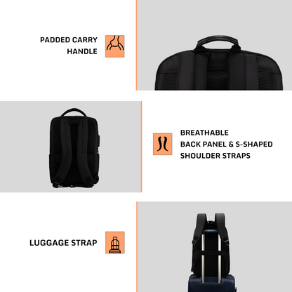 Rogue 21L Black Laptop Backpack