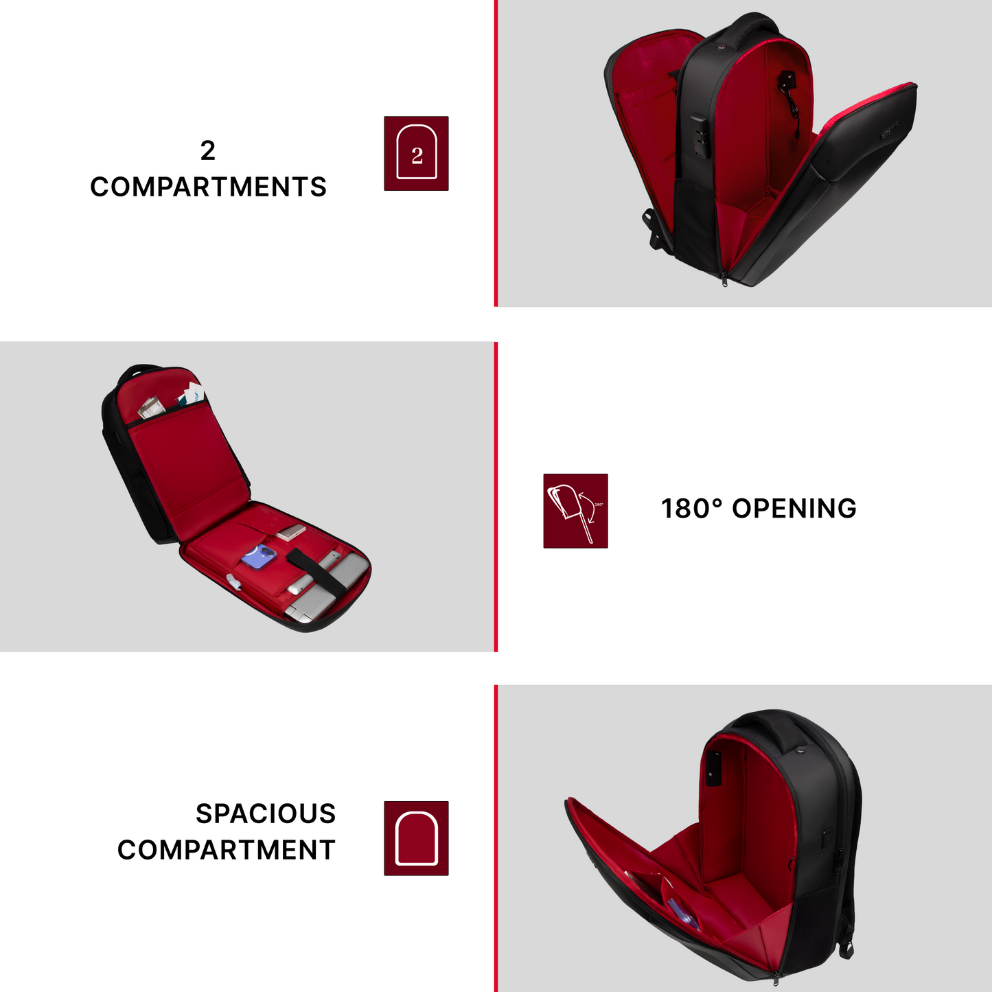 Kaneki 30L Black Laptop Backpack