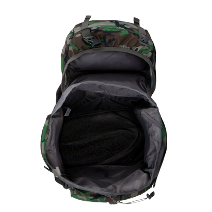 Military Neutron 50L Woodland A Camo Rucksack
