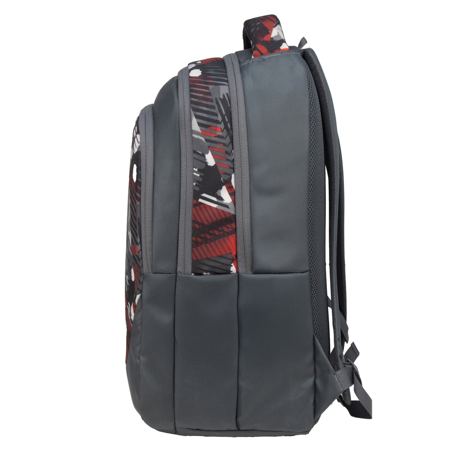 Panya 21L Grey Geometric Black Red Backpack