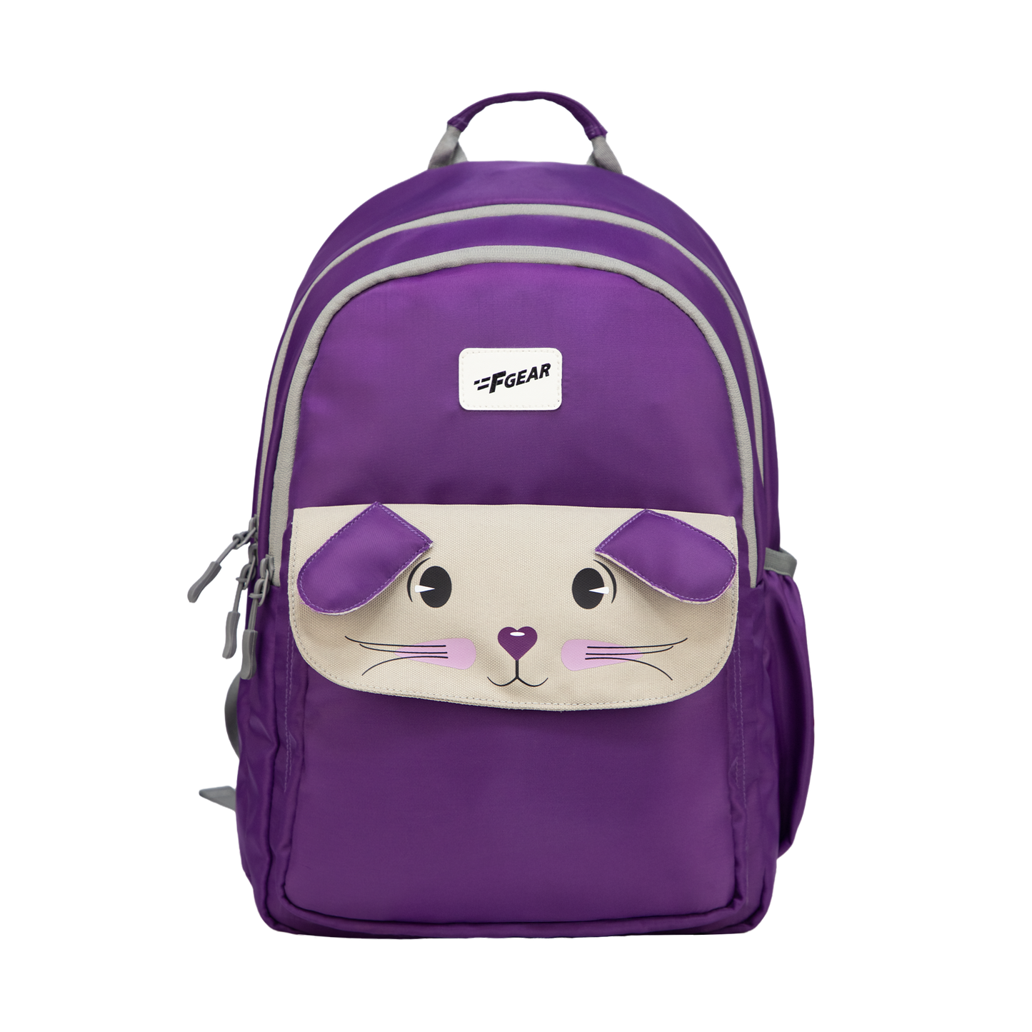 Bunny Dark Purple 22L School Backpack|Premium & Soft Touch|Unisex Kids School Bag
