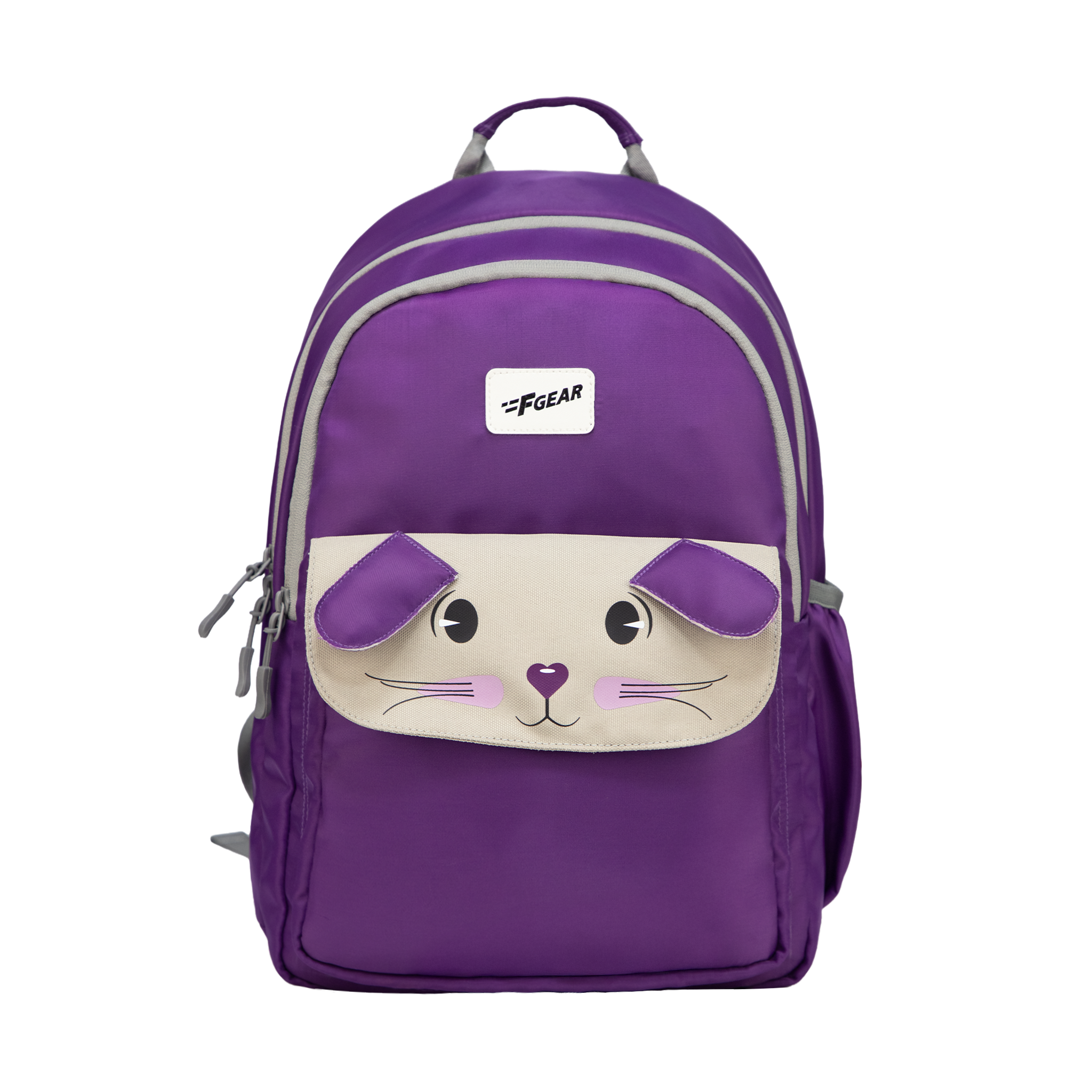 Bunny Dark Purple 22L School Backpack|Premium & Soft Touch|Unisex Kids School Bag