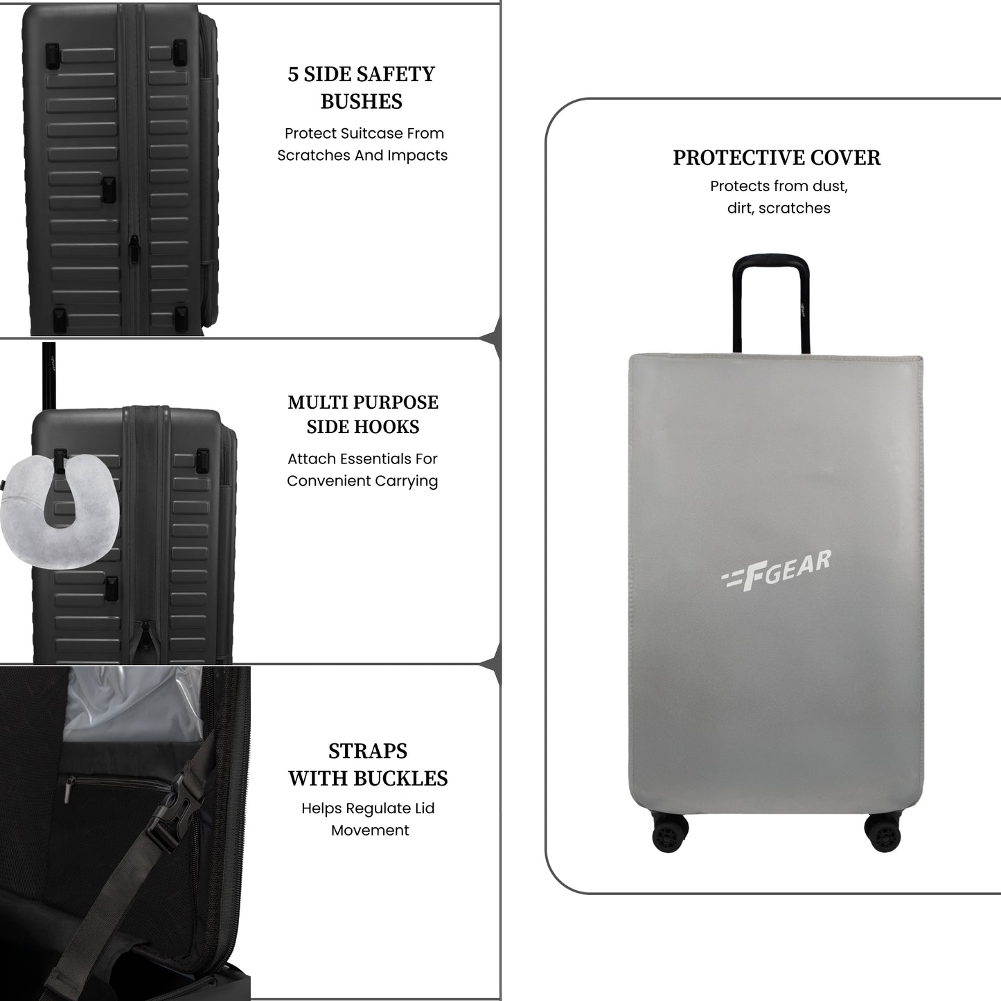 Windsor Steel Grey 68 cms Medium Front Opening Trunk-Style Check-in Strolley with Expander
