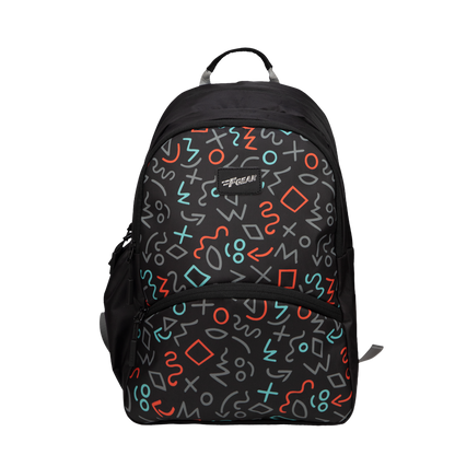 Brio L  17L Scrawls Black Backpack