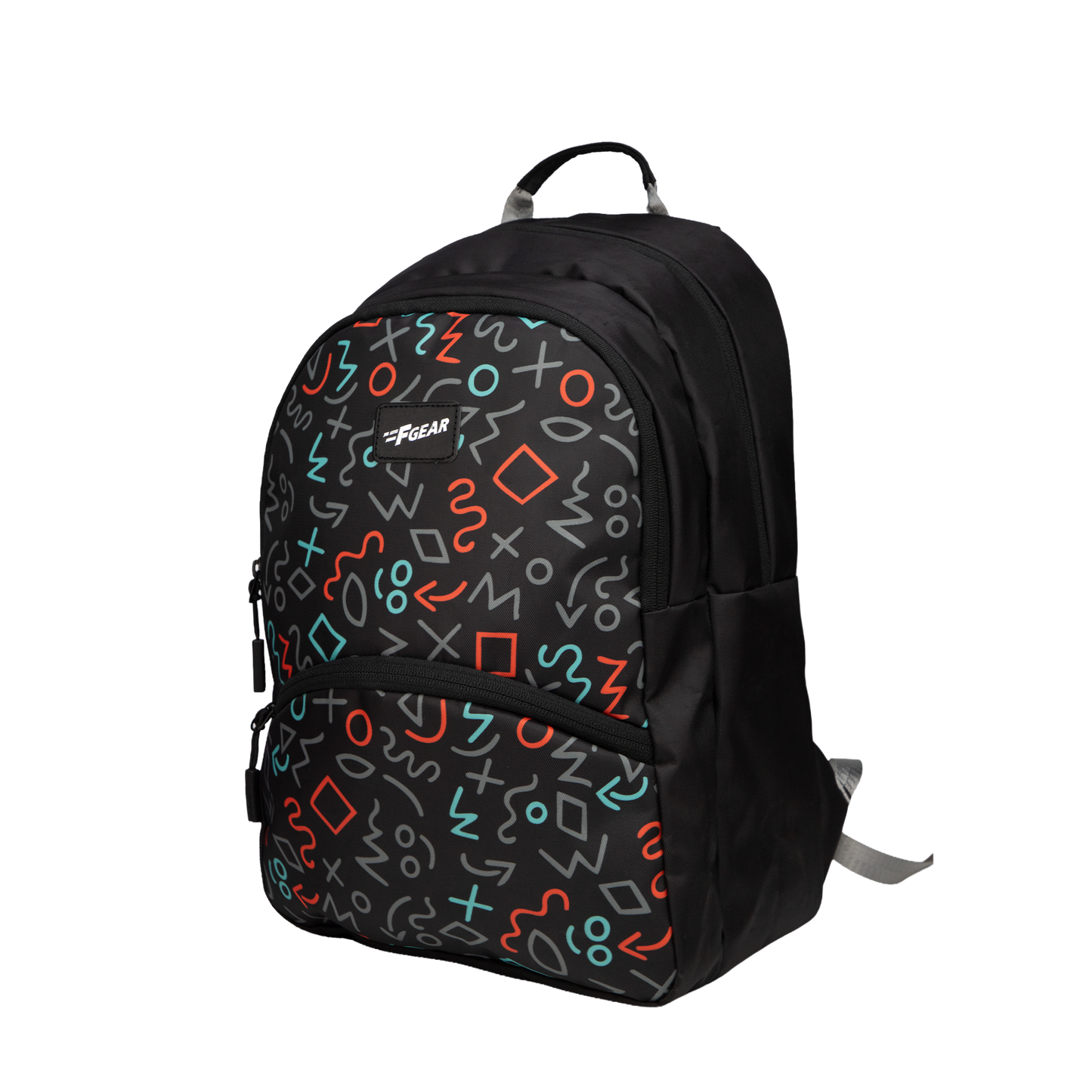 Brio L  17L Scrawls Black Backpack